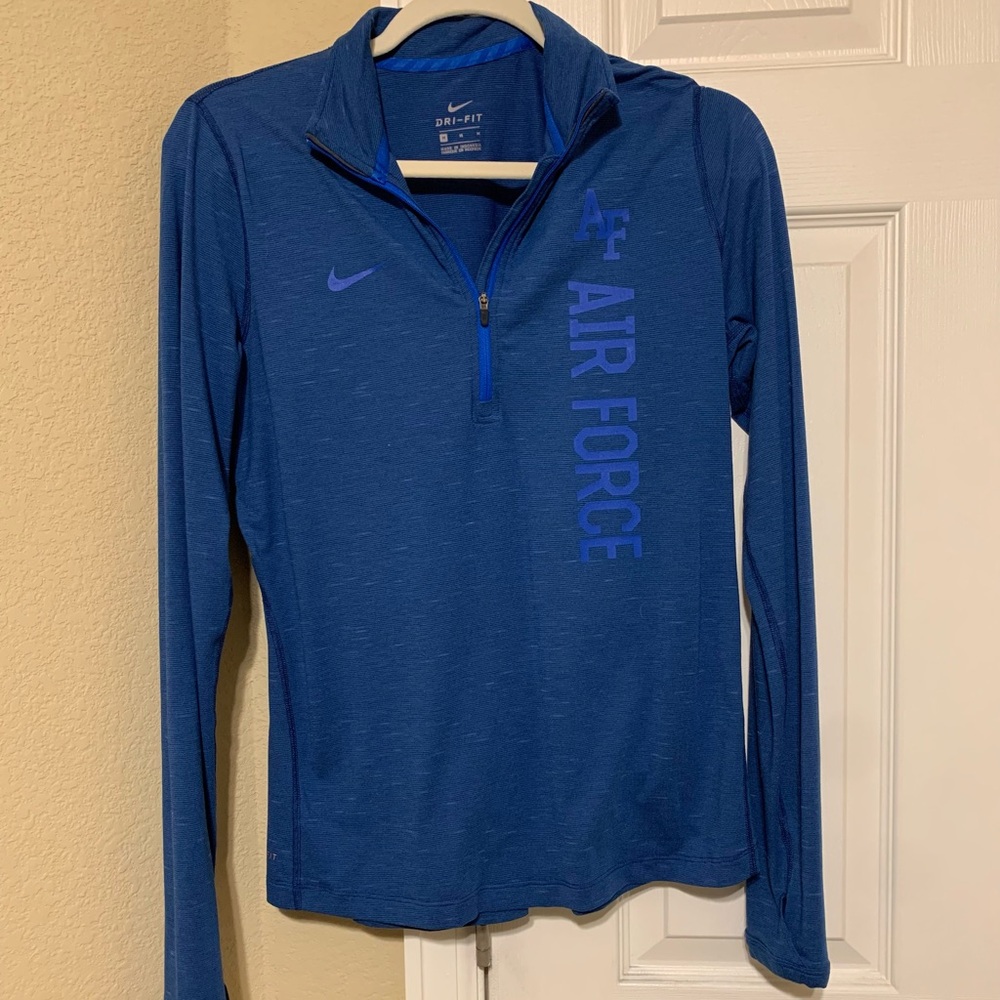 Nike Blue Air Force Quarter-Zip Pullover